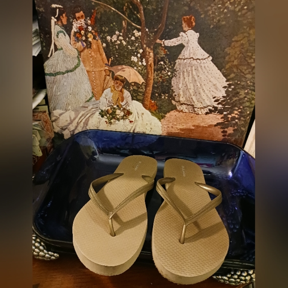 OLD NAVY CLASSIC "NEW" SLIPPERS🩴 🩴LADY SIZE 7-8🐧🎁FABULOUS GIFT🛍